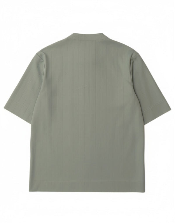 Γυναικείο κοντομάνικο πουκάμισο ADIDAS UK 14 Μεσαίο πράσινο βαμβακερό