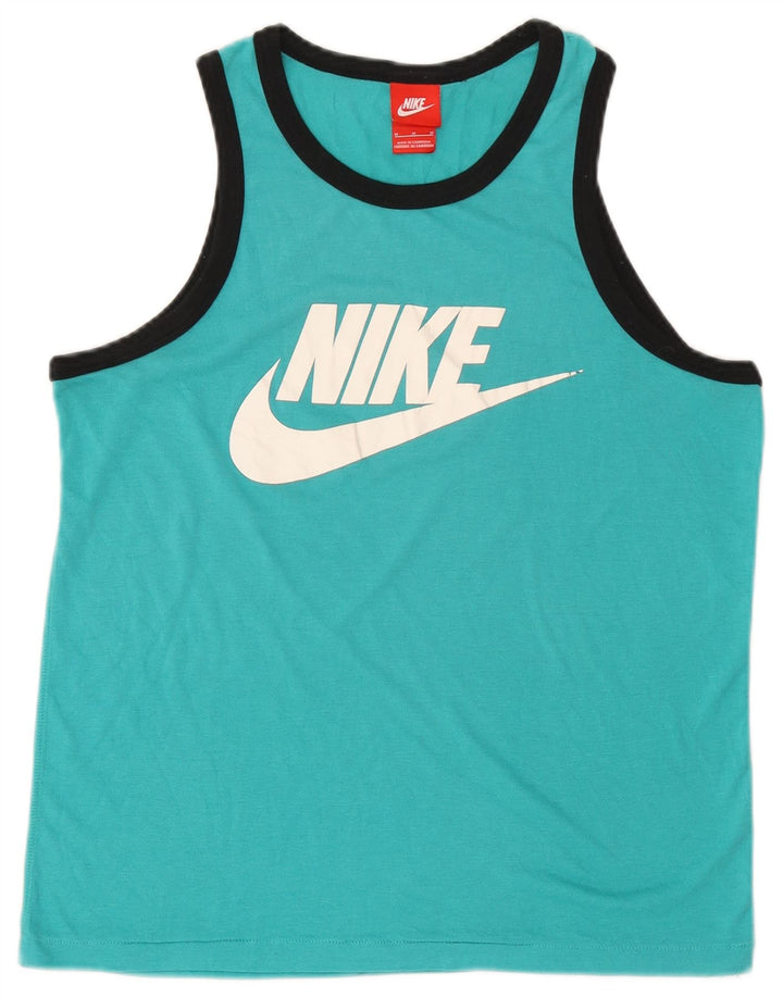 Γυναικείο γιλέκο γραφικών Nike τοπ UK 14 Medium Blue