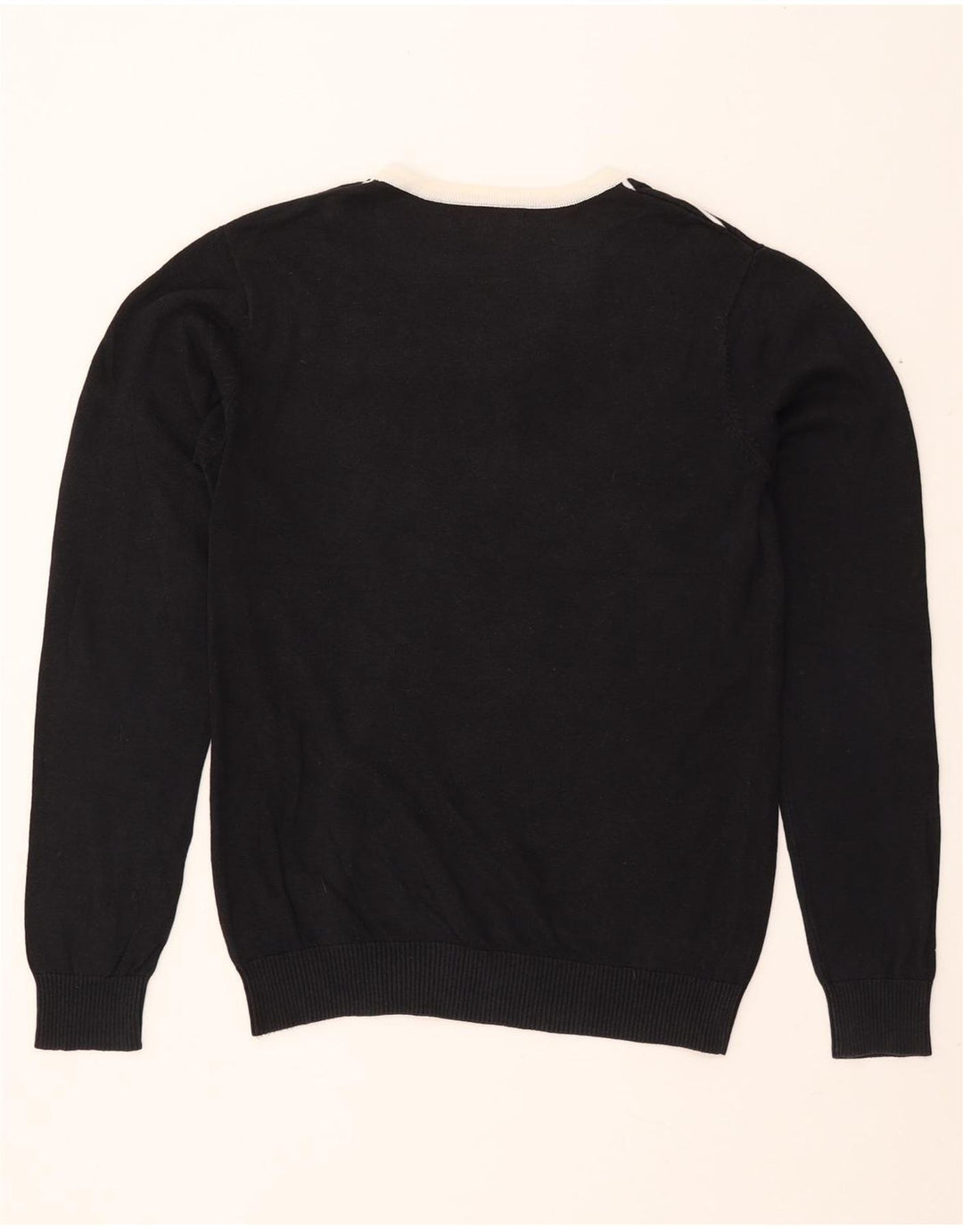 JACK & JONES Ανδρικό πουλόβερ με λαιμόκοψη με λαιμόκοψη μεγάλο μαύρο ριγέ