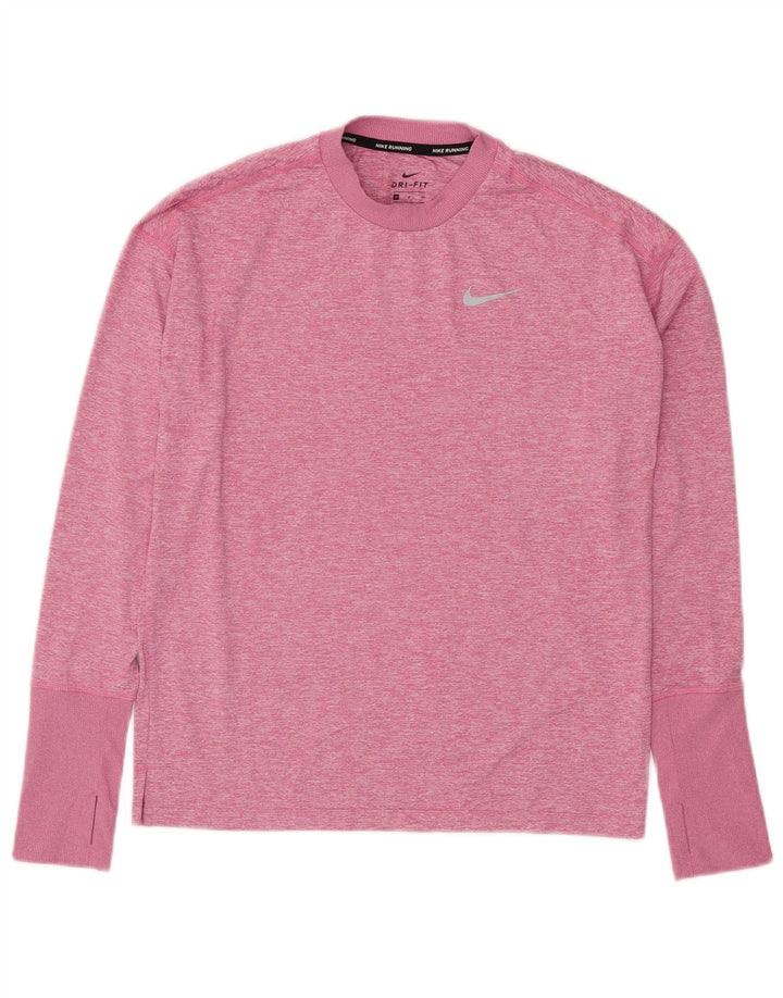 NIKE Ανδρικό μπλουζάκι Dri Fit Μακρυμάνικο Μικρό Ροζ Φλέκινγκ