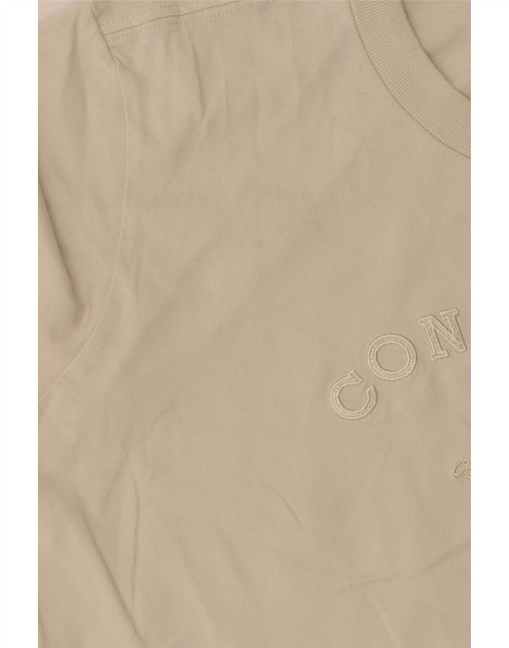 Converse Γυναικείο T-Shirt Top UK 12 μεσαίο μπεζ βαμβακερό