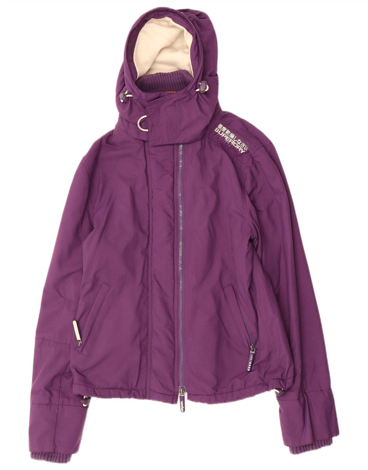 Superdry Womens The Windcheater Windbreaker Jacket UK 12 Medium Purple