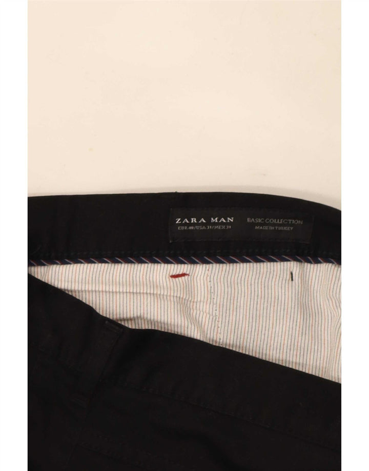 Ανδρικό παντελόνι Chino Zara Slim EU 40 Medium W31 L27 Μαύρο