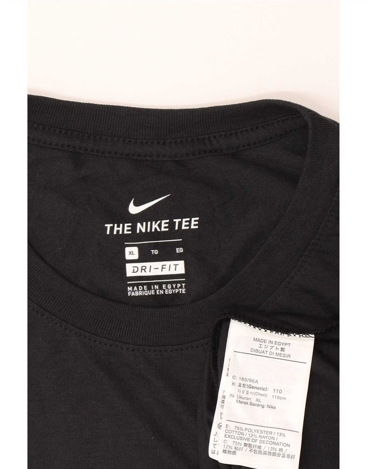 Ανδρικό T-Shirt Nike με γραφικό Dri Fit Top XL μαύρο πολυεστέρα