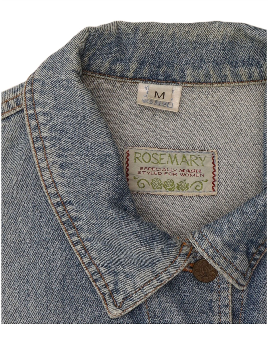 Γυναικείο τζιν μπουφάν ROSEMARY Crop UK 14 Medium Blue Cotton