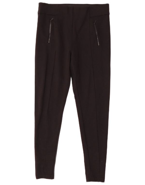 MARKS & SPENCER Γυναικείο Skinny Casual Παντελόνι UK 16 Large W34 L30 Μαύρο