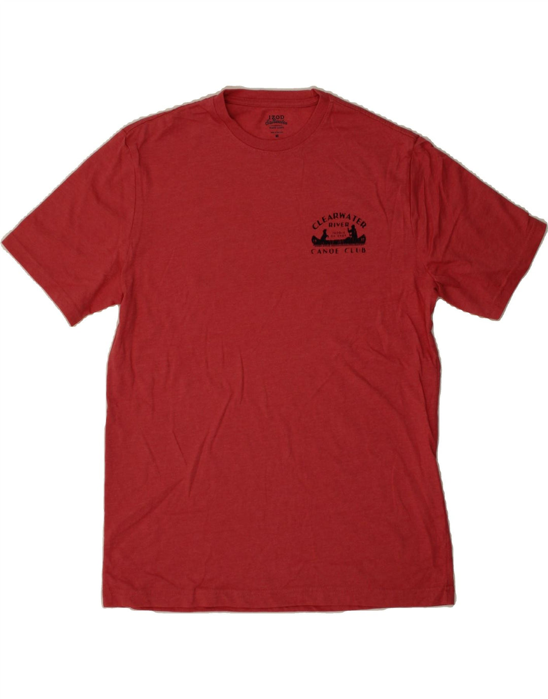 IZOD Mens Graphic T-Shirt Top Medium Red Cotton Vintage Izod and Second-Hand Izod from Messina Hembry 