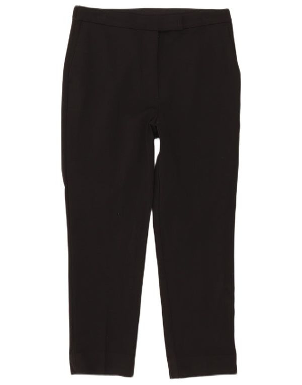 Marks & Spencer Γυναικείο Crop Casual Παντελόνι UK 12 Medium W30 L24 Μαύρο