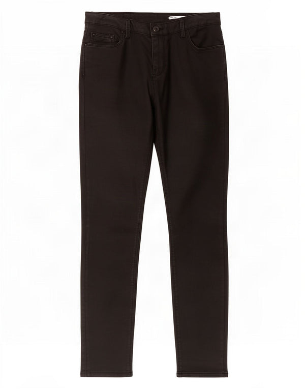 Zara Γυναικείο Slim Casual Παντελόνι EU 38 Small W28 L28 Μαύρο βαμβακερό