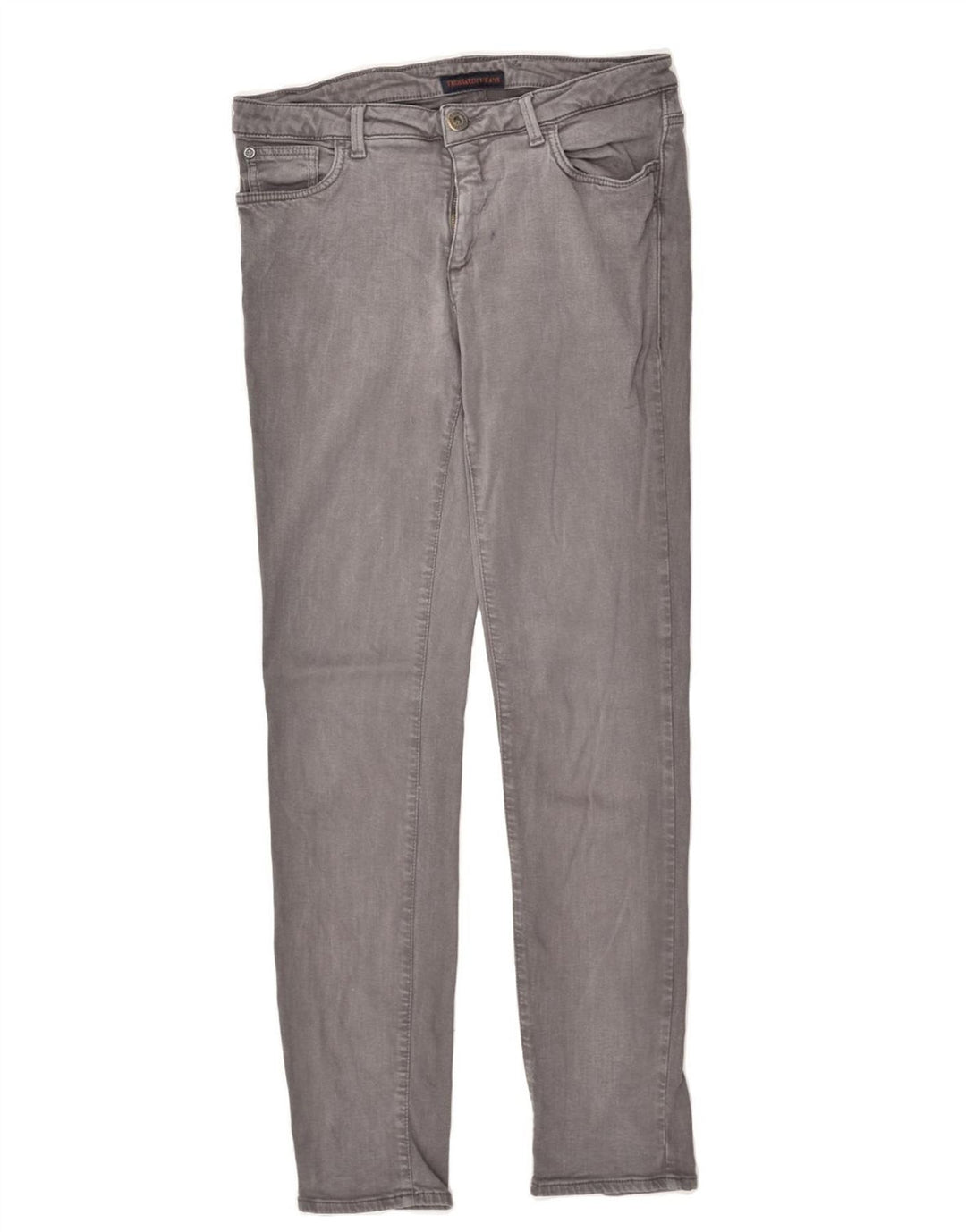TRUSSARDI Womens Skinny Jeans W31 L31  Grey Lyocell | Vintage Trussardi | Thrift | Second-Hand Trussardi | Used Clothing | Messina Hembry 