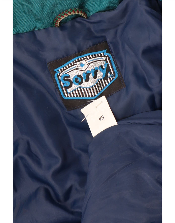 Sorry Mens Ski Jumpsuit IT 54 2XL Blue Colorblock Polyester
