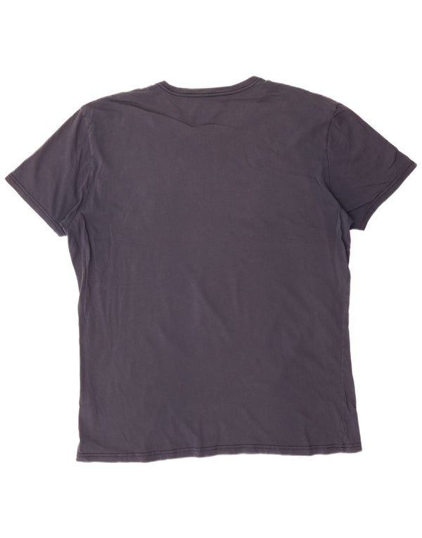 NAPAPIJRI Ανδρικό μπλουζάκι με γεωγραφικό γραφικό τοπ 3XL, μπλε βαμβακερό