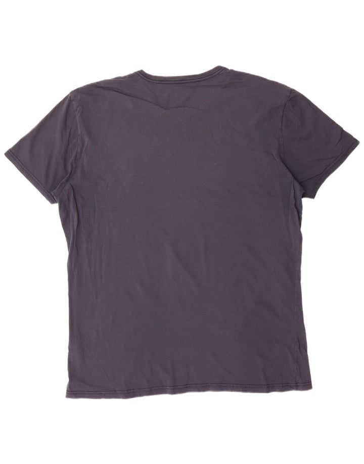 NAPAPIJRI Ανδρικό μπλουζάκι με γεωγραφικό γραφικό τοπ 3XL, μπλε βαμβακερό