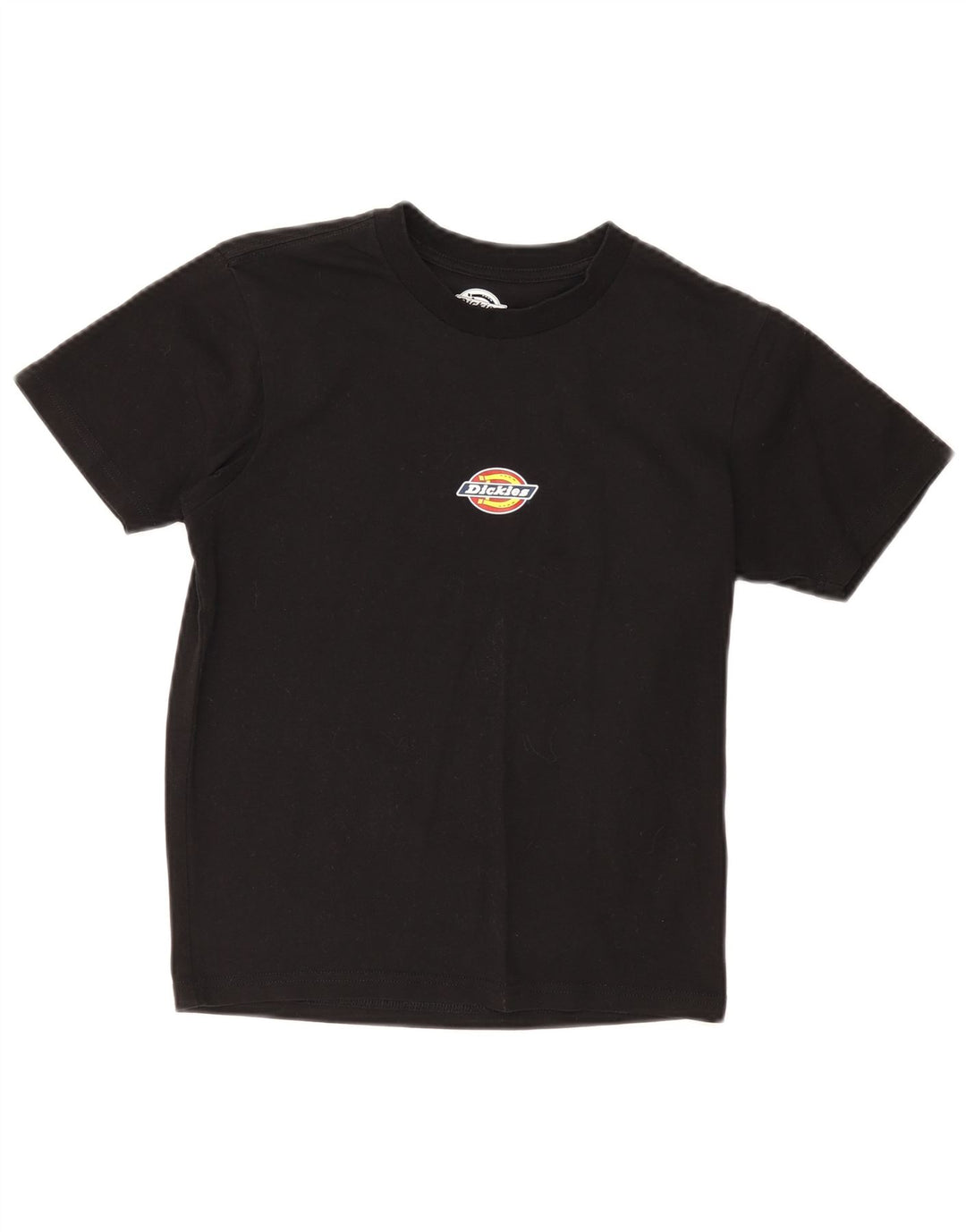 Dickies Γυναικείο T-Shirt Top UK 12 Μεσαίο μαύρο βαμβακερό