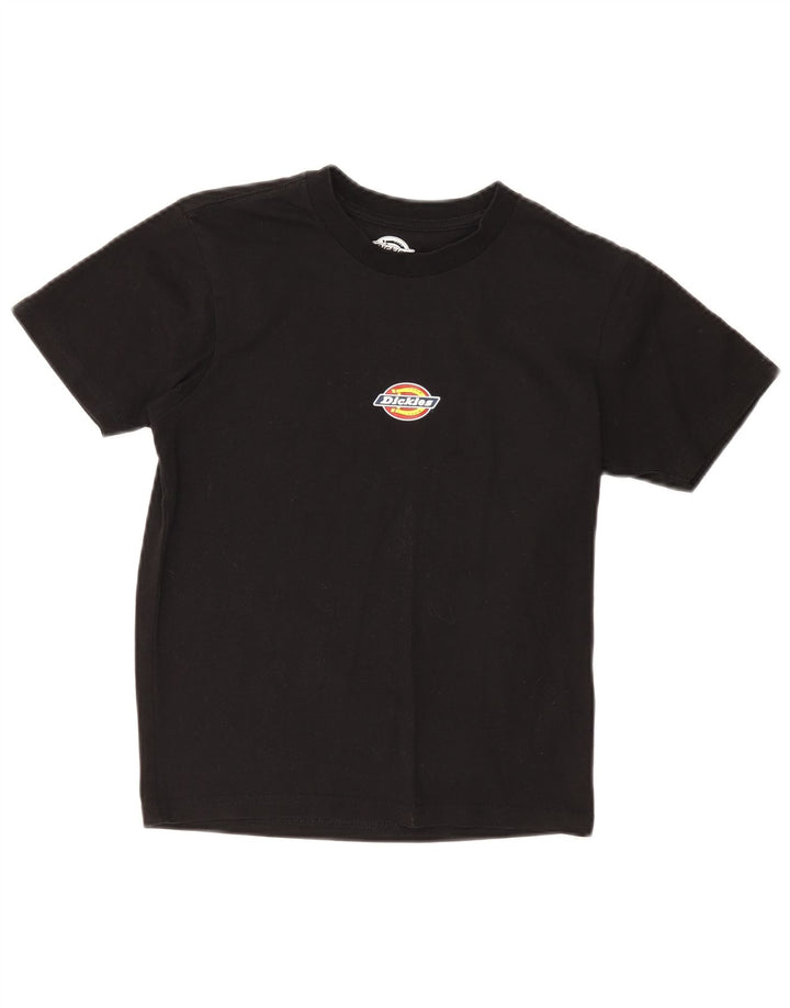 Dickies Γυναικείο T-Shirt Top UK 12 Μεσαίο μαύρο βαμβακερό
