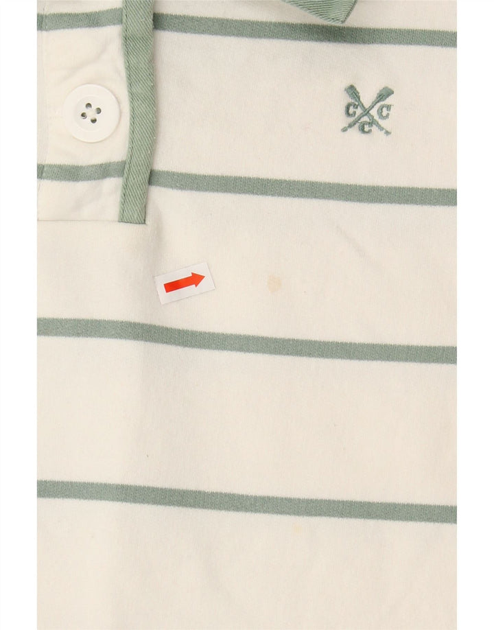 CREW CLOTHING Γυναικεία φούτερ Jumper UK 16 Large White ριγέ