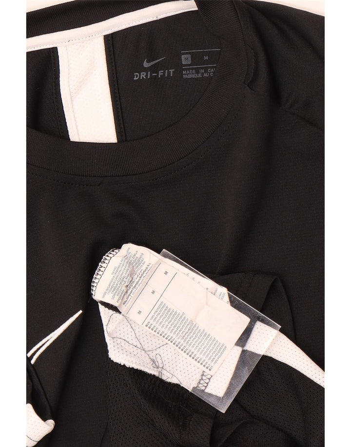 Ανδρικό T-shirt Nike Dri Fit Τοπ μεσαίου μαύρου πολυεστέρα