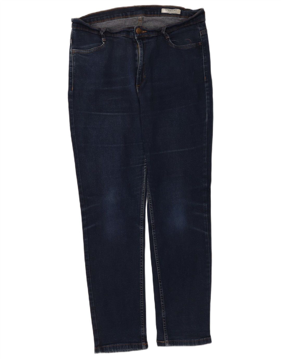 Marks & Spencer Γυναικεία κανονικά ίσια τζιν UK 16 Large W34 L28 Navy Blue