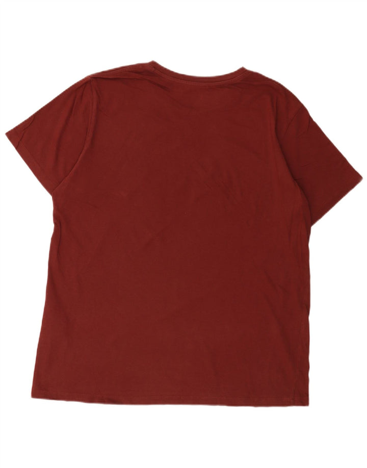 Ανδρικό γραφικό T-Shirt Levi's Top μεγάλο μπορντό βαμβακερό