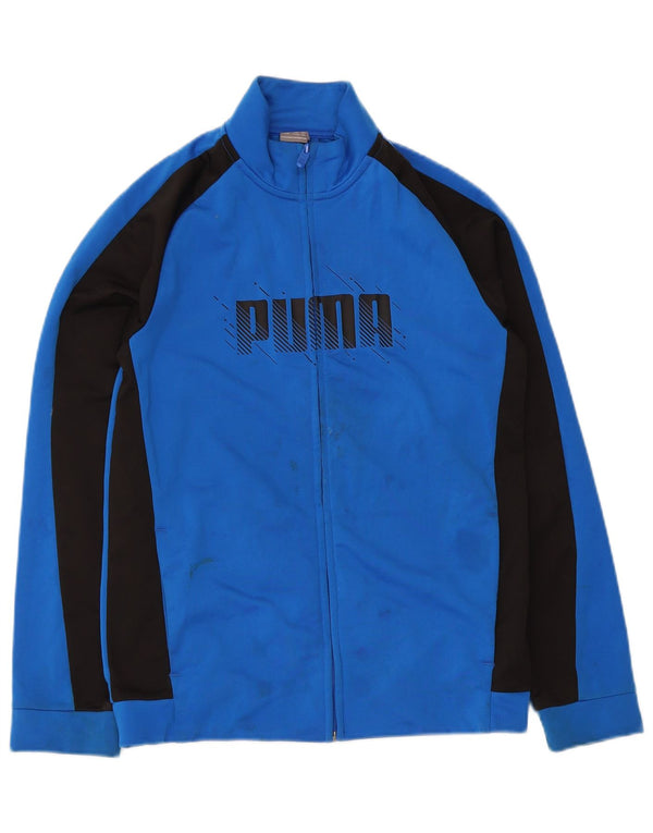 Puma Boys Graphic αθλητική φόρμα Top Jacket 13-14 Years Blue Colourblock