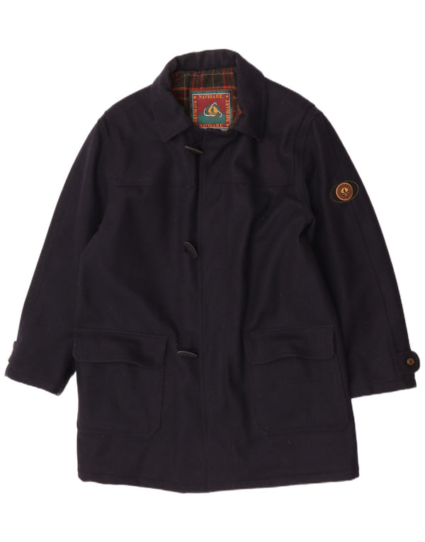 Ανδρικό παλτό Navigare UK 42 XL Navy Blue Wool