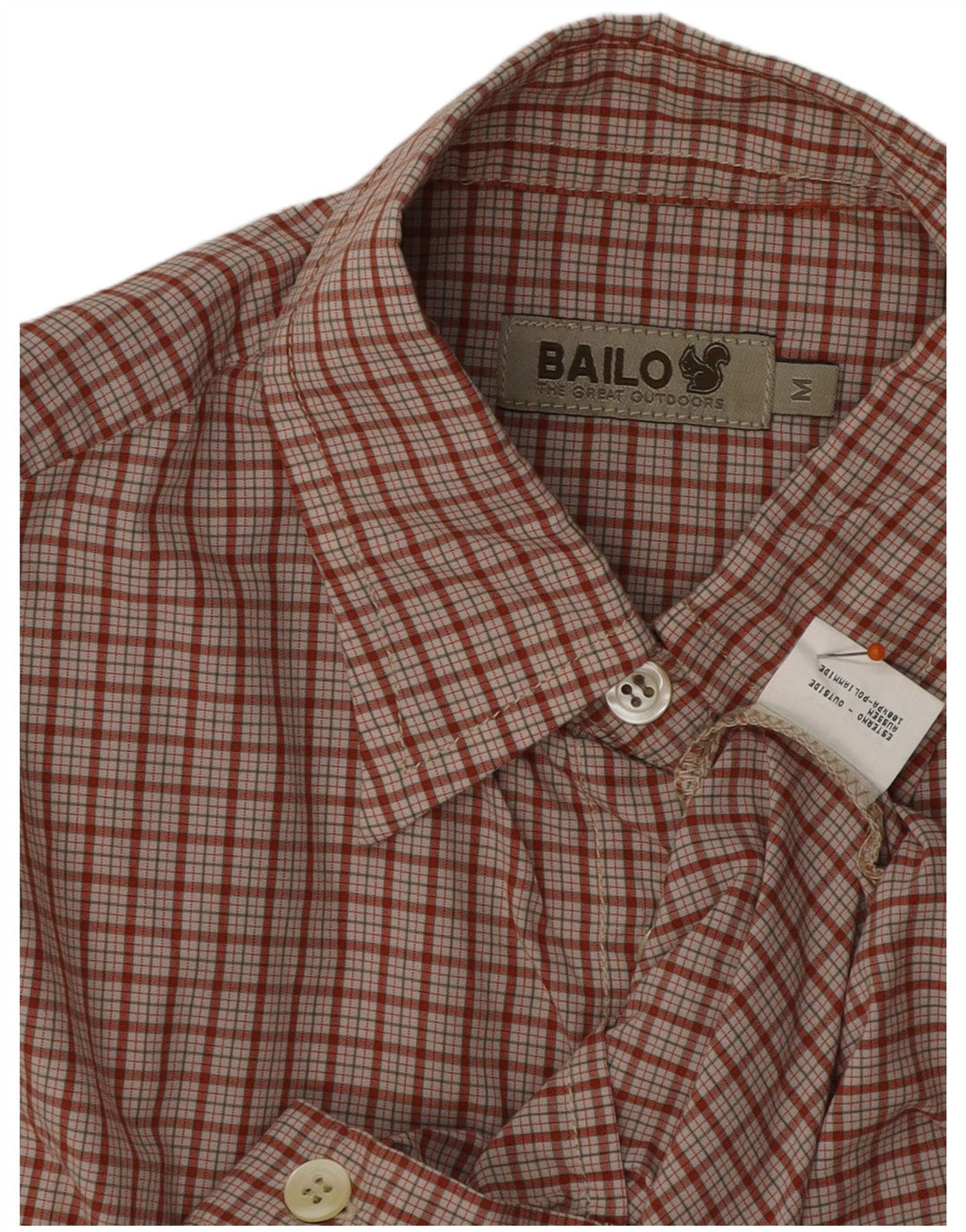 Bailo Γυναικείο Αμάνικο Πουκάμισο UK 14 Medium Red Check Polyamide