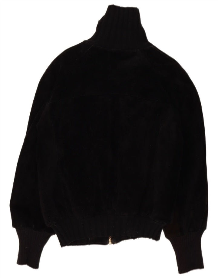 Vintage Ανδρικό Sherpa Δερμάτινο Μπουφάν IT 44 XS Μαύρο Ρετρό
