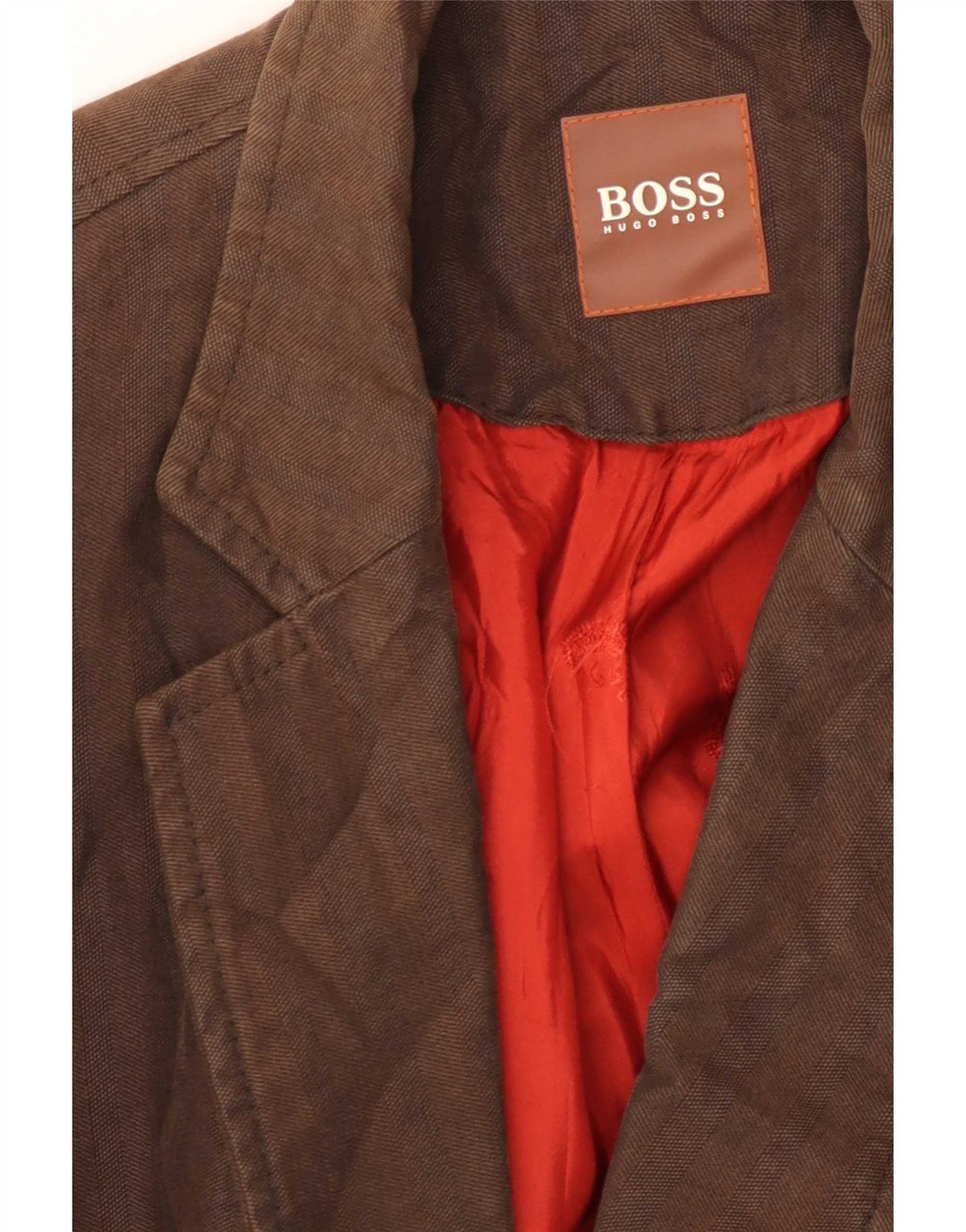 Ανδρικό σακάκι σακάκι Hugo Boss με 2 κουμπιά EU 54 2XL καφέ βαμβακερό