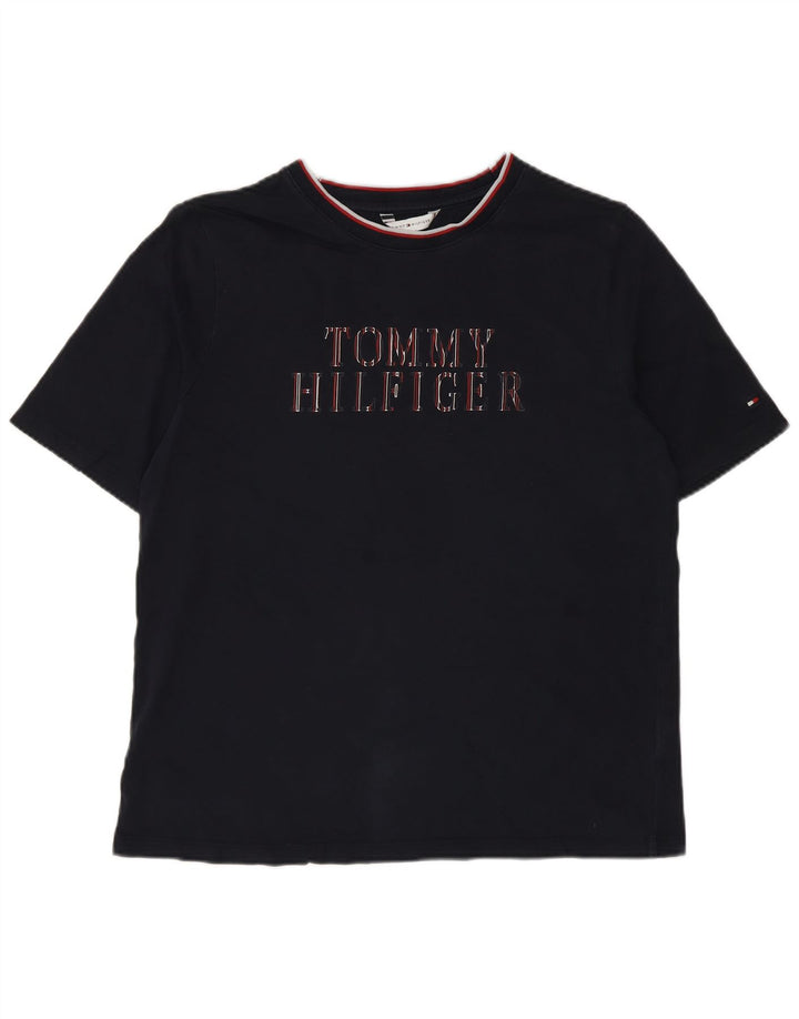 Ανδρικό γραφικό T-Shirt Tommy Hilfiger Top Medium Navy Blue