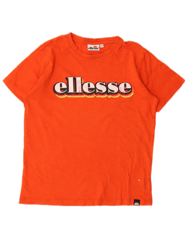Ellesse Boys Graphic T-Shirt Top 11-12 Years Orange
