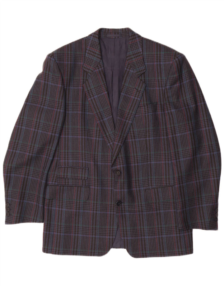 HUGO BOSS Ανδρικό σακάκι μπλέιζερ με 2 κουμπιά EU 50 Large Navy Blue Houndstooth