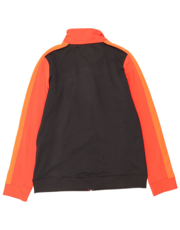 Under Armour Boys Tracksuit Top Jacket 11-12 Years Large Red Colourblock