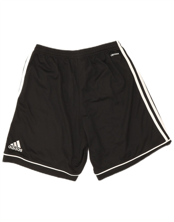Ανδρικό σορτς Adidas Climalite από μεσαίο μαύρο πολυεστέρα