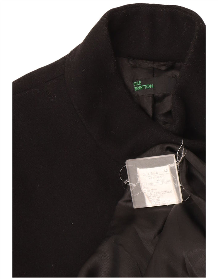 Γυναικείο παλτό Benetton IT 40 Small Black Acetate