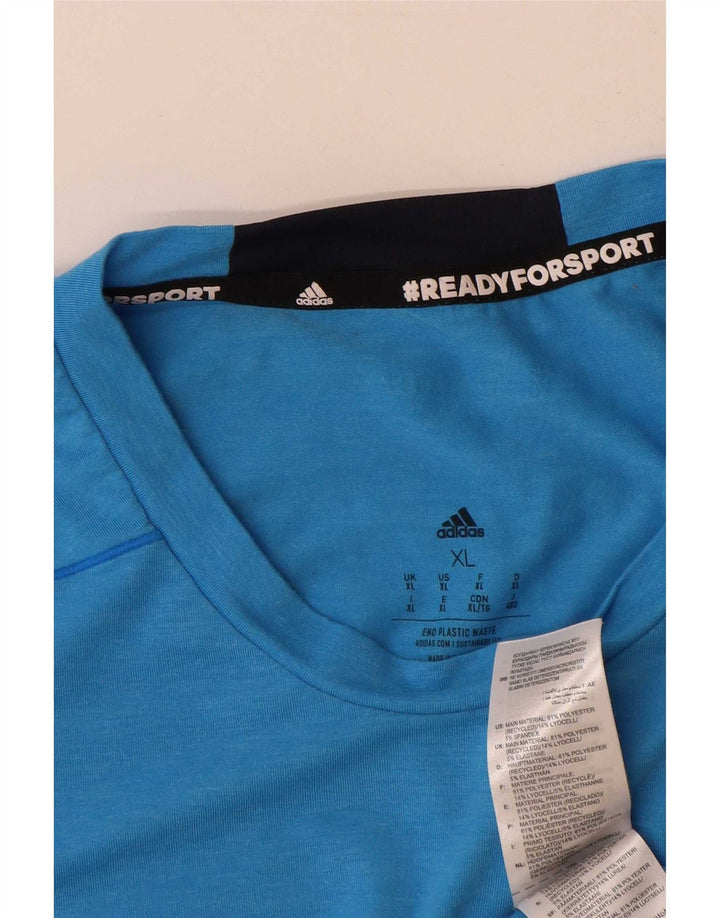 Ανδρικό T-Shirt Adidas Top XL Blue Polyester