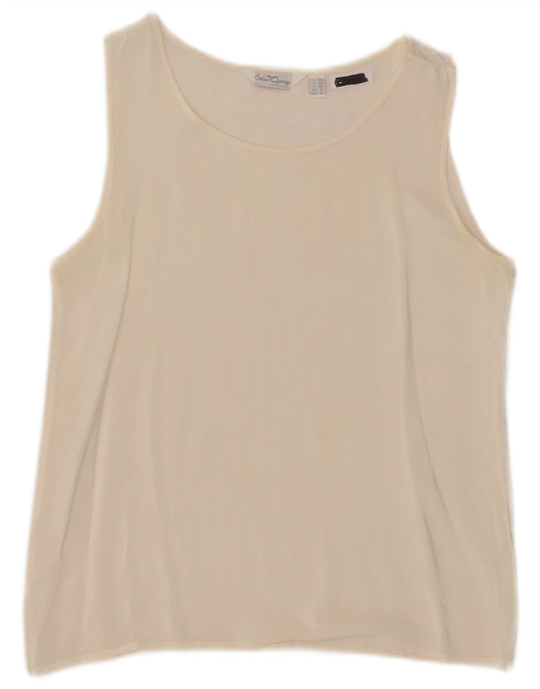 Saint George Γυναικεία Αμάνικη Μπλούζα Τοπ UK 12 Medium Off White