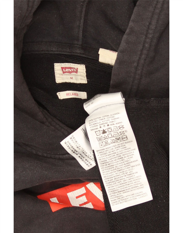 Levi's Mens Relaxed Graphic Hoodie Jumper Μεσαίο γκρι βαμβακερό