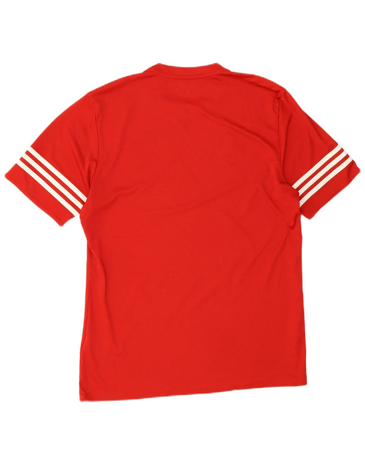 Ανδρικό T-Shirt Adidas Climalite Top Large Red Polyester