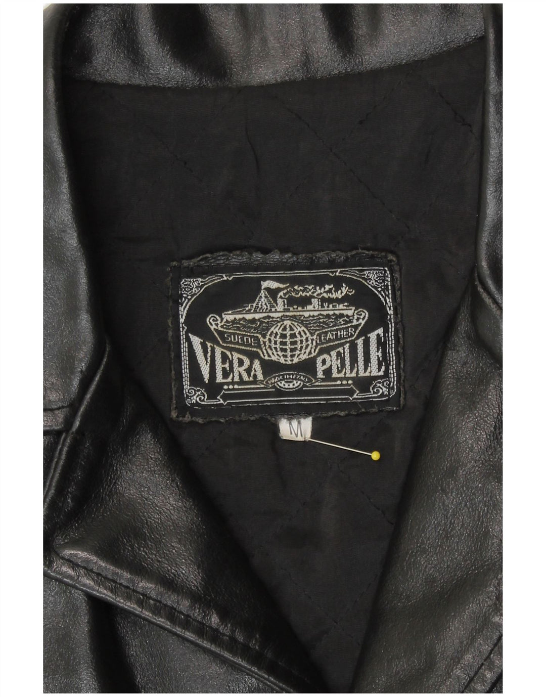 Vintage Ανδρικό Δερμάτινο Μπουφάν UK 38 Medium Black Leather