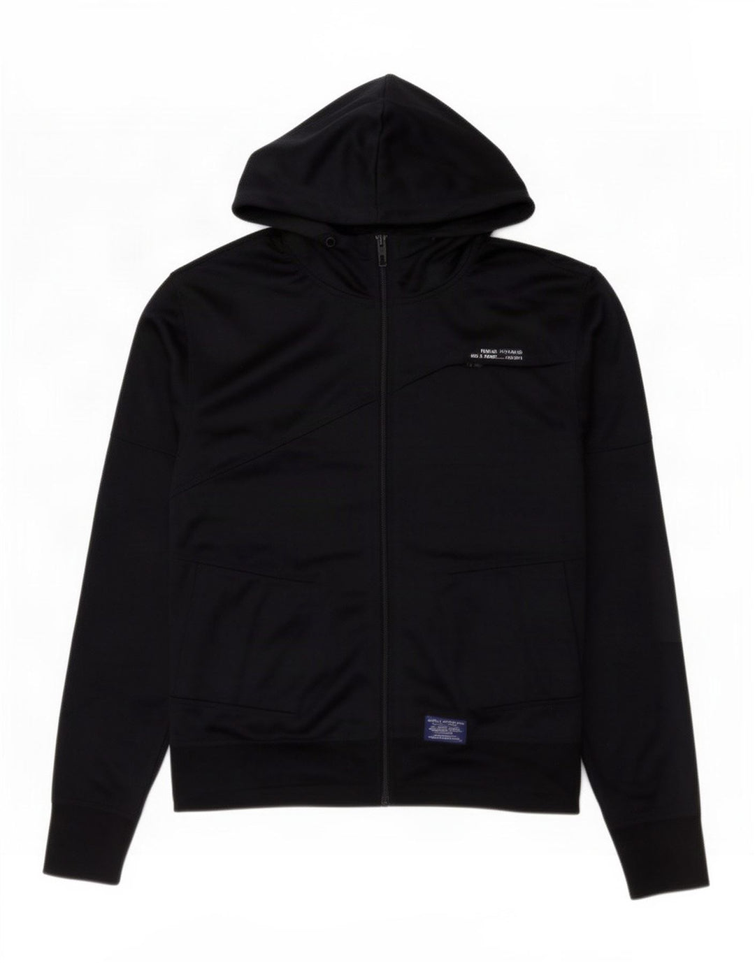 Jack & Jones Ανδρικό πουλόβερ με κουκούλα με φερμουάρ Μεγάλο μπλε ναυτικό πολυεστέρα