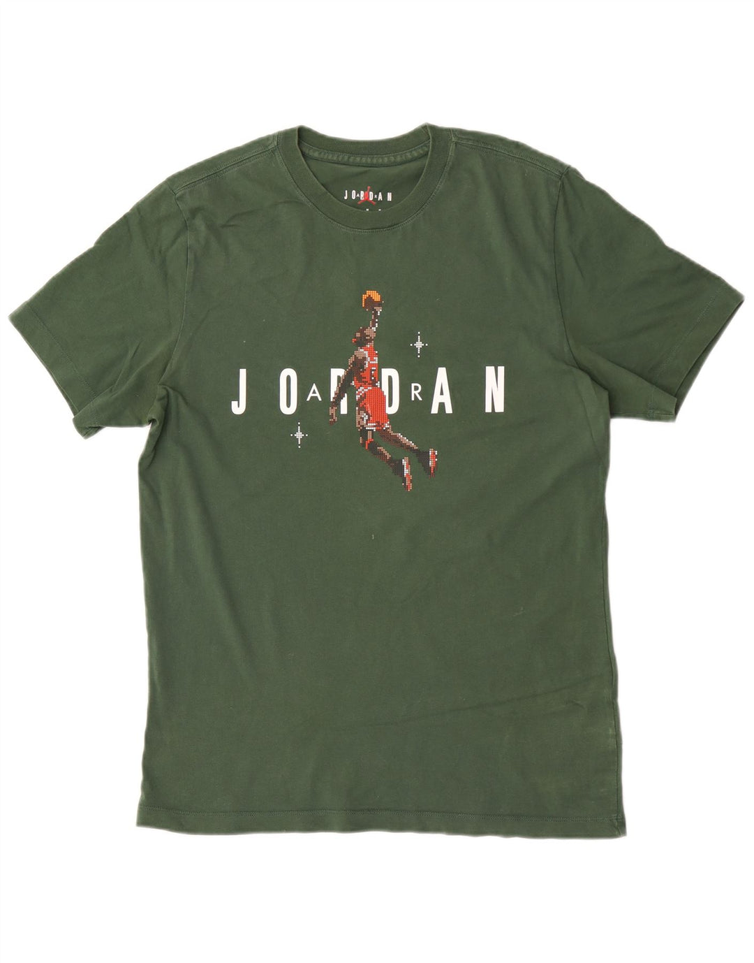 Ανδρικό γραφικό μπλουζάκι Jordan από μεσαίο πράσινο βαμβακερό
