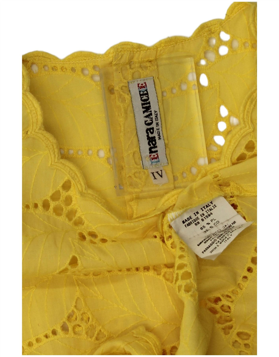 Naracamicee Γυναικεία Μπλούζα Τοπ UK 14 Large Yellow Floral Polyester