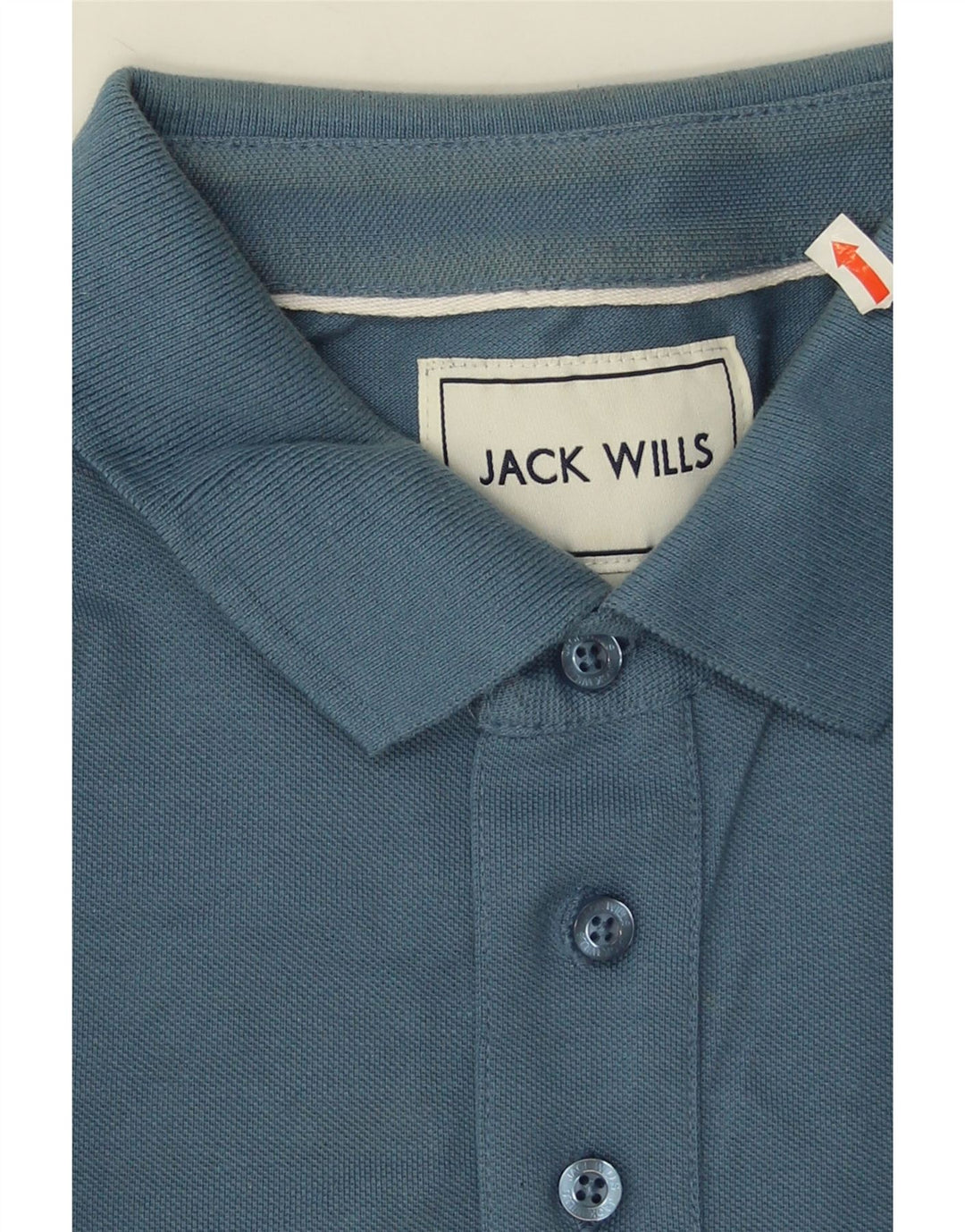 Jack Wills Ανδρικό μπλουζάκι πόλο μεγάλο μπλε βαμβακερό