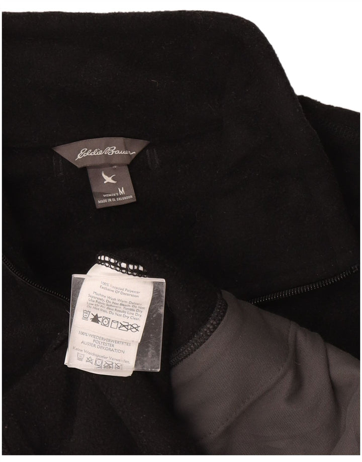 EDDIE BAUER Γυναικείο Fleece Gilet UK 12 Medium Black Polyester