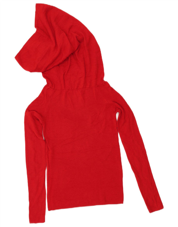 Γυναικείο πουλόβερ ZARA Crop Roll Neck Jumper UK 12 Medium Red