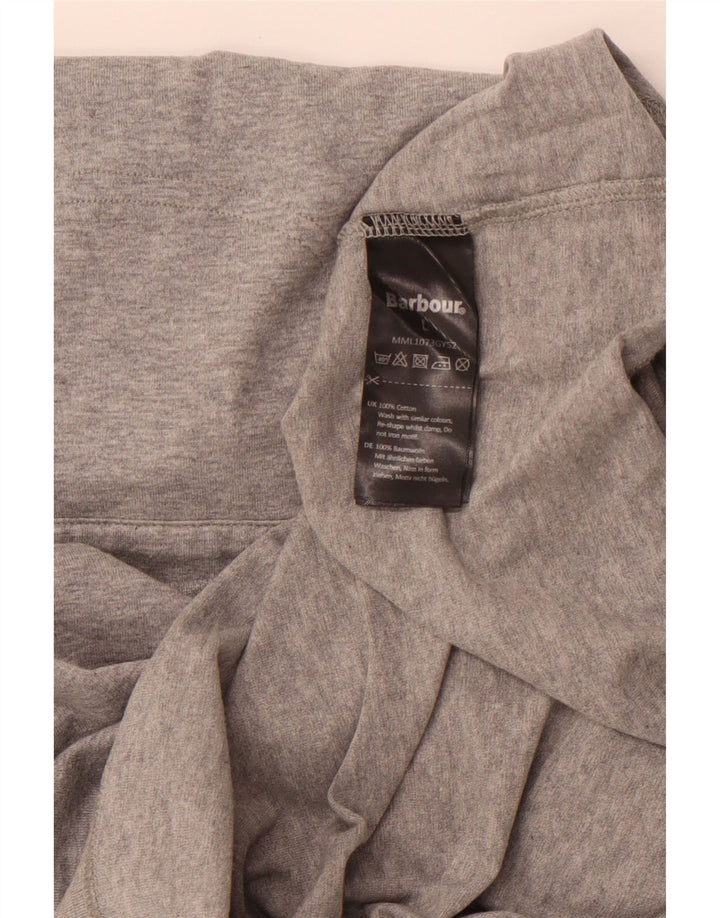 BARBOUR Ανδρικό πουκάμισο πόλο με μεγάλο γκρι βαμβάκι