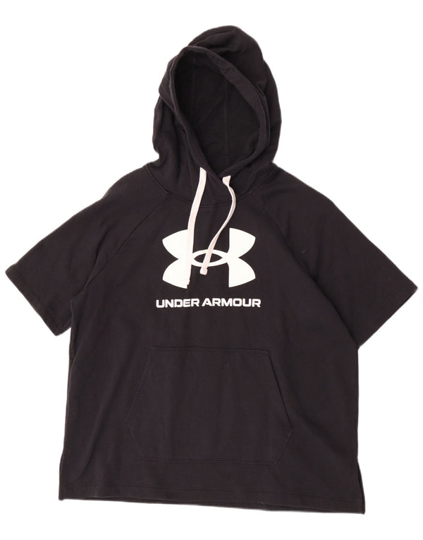 Under Armour Γυναικείο γραφικό κοντομάνικο κουκούλα Jumper UK 16 Large Μαύρο