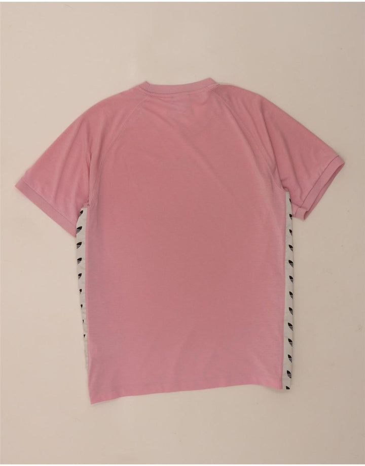 Ανδρικό γραφικό T-Shirt Adidas Top Large Pink Colourblock Πολυεστέρας
