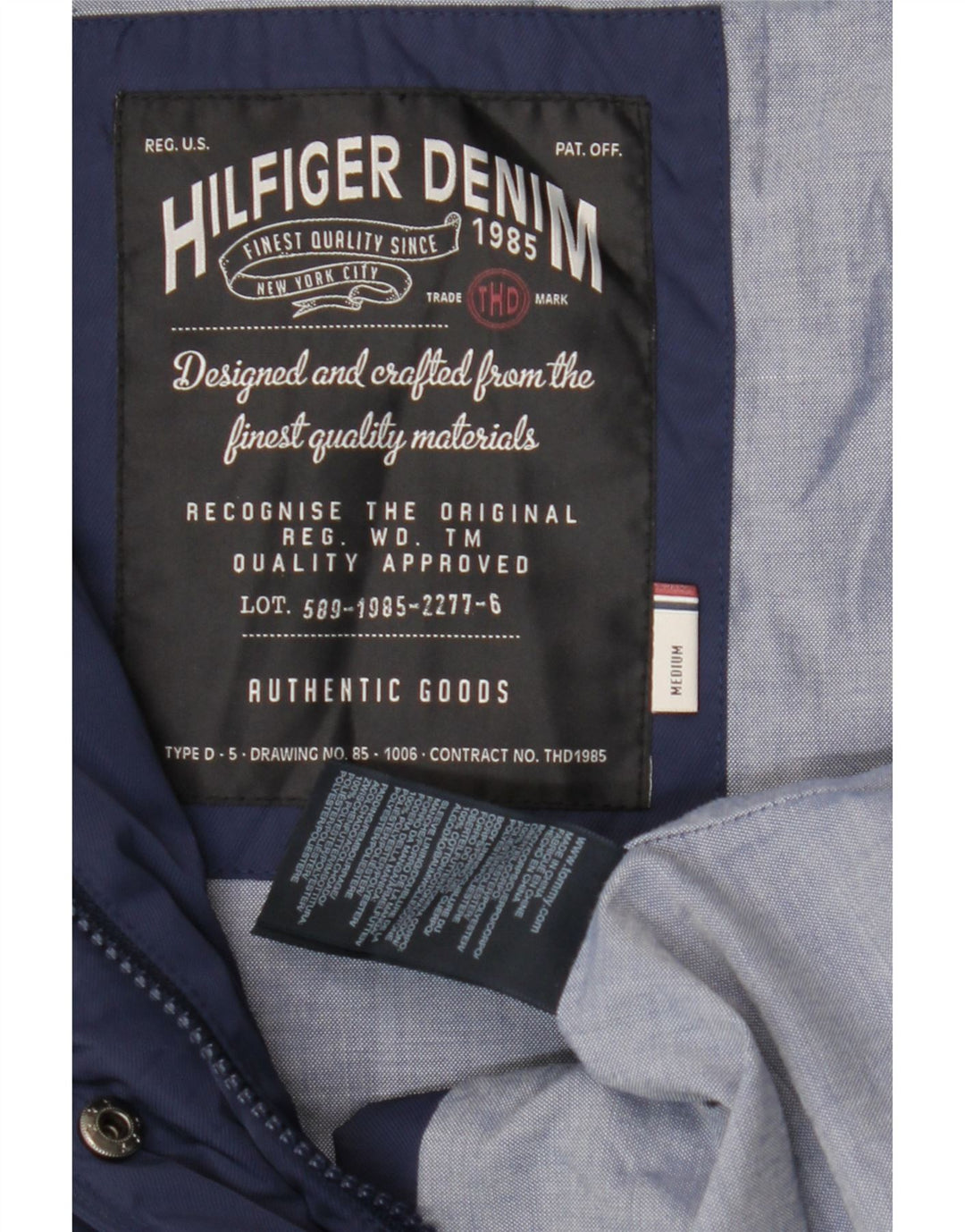 Tommy Hilfiger Γυναικείο Μπουφάν με Κουκούλα Utility UK 12 Medium Navy Blue