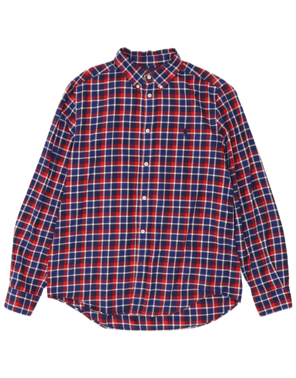 Ralph Lauren Boys Flannel πουκάμισο 15-16 ετών XL Πολύχρωμο βαμβάκι